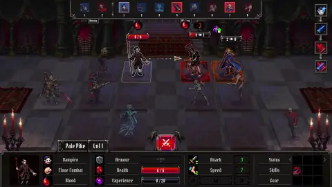 Zrzut ekranu 1 z gry Vampire Tactics na Steam